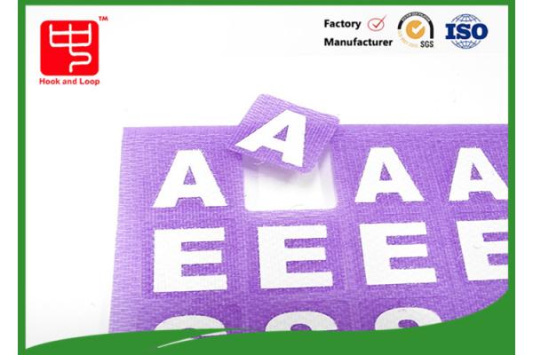 Reusable Die Cut Alphabet Letters , self adhesive dots With Printing Words