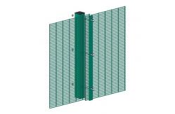China Clear View PVC coating 358 High Security Perimeter Mesh anti-climb fence supplier