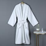 Embroidery Printing Hotel Spa Bathrobes 100% Cotton Customized