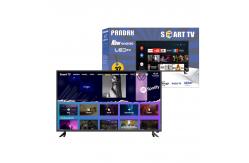 China Google System 43 Inch LED TV Tempered Glass HD Smart TV Standard Bezel supplier