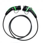 32A 22KW 5m Type 1 To Type 2 EV Charging Cable Green Cladding TPU for sale