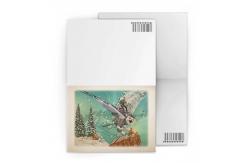 China Christmas Design Lenticular Gift Cards 3D Effect Customised 12x17cm Fold supplier