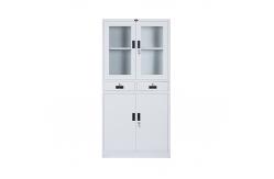 China Cyber Lock Steel Cupboard With Glass Doors KD Structure supplier