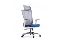 China Adjustable White Mesh Office Chair High Back Multi Position supplier