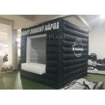 Black Small Inflatable Advertising Tent Oxford Cloth Logo Printing for sale