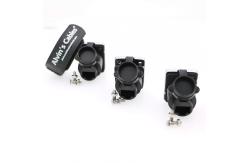 China 3Pcs RJ45 Waterproof Sockets IP65 Ethernet Panel Mount RJ45 Connector Black supplier
