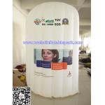 White Inflatable Office Tent / Air Wall For Advertising , Custom Printed