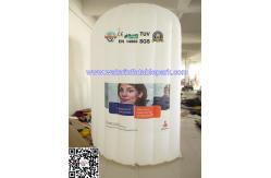 China White Inflatable Office Tent / Air Wall For Advertising , Custom Printed supplier