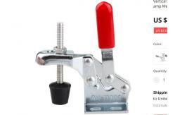 China Iron 290LBS Vertical Handle Toggle Clamp Nickel Plated U Bar T Handle supplier