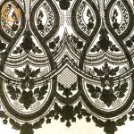Customized Black 3D Beaded Lace Mesh Crystal Embroidery Tulle Fabric for sale