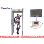 Walk Through Magnetometer Metal Detector Gate Security Check With 6 LED Display for sale