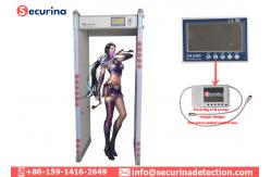 China Walk Through Magnetometer Metal Detector Gate Security Check With 6 LED Display supplier