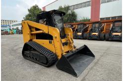 China Front Discharge Load and Unload Crawler Skid Steer Loader with 0.4cubic Bucket supplier