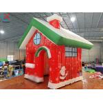 Manufacturer Inflatable Christmas House Outdoor Holiday Decoration With LED Light for sale