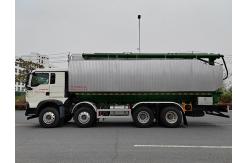China Customized HOWO 8X4 35cbm Bulk Extruded Feed Truck Bulk Feed Truck supplier