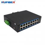 Din Rail Mount Industrial Gigabit Ethernet Switch 16 10/100/1000Mbps RJ45 Ports Media Converter DC10~52V for sale