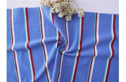 China Breathable Plain Cotton Sweat Absorbent Striped Knit Fabric 190cm Width supplier