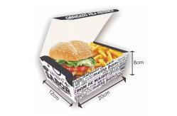 China Custom Biodegradable Burger Boxes with Logo - Eco-Friendly Fast Food Packaging supplier
