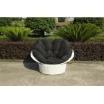 Home Garden Wicker Lazy Chair With Powder Coated Aluminium Frame