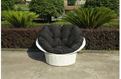 China Home Garden Wicker Lazy Chair With Powder Coated Aluminium Frame supplier