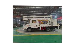 China FAW Double Cabin Hand Operated Aerial Lift Truck Euro 3 14 Meters 4x2 supplier
