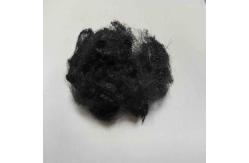 China Flame Retardant Virgin Polyester Natural Fibre 51mm Black For Mattress supplier