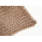Copper Wire 1.2mm Diameter Chainmail Metal Ring Mesh For Space Divider for sale
