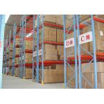 Warehouse 4 Tier Upright Pallet Racking Heavy Duty Blue 24 X 144