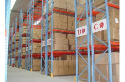 China Warehouse 4 Tier Upright Pallet Racking Heavy Duty Blue 24 X 144 supplier