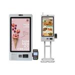 McDonald'S Restaurant 32 Inch  Lcd Vertical Touch Screen Kiosk Touch Screen Thermal Printer for sale