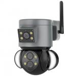 10X Zoom Floodlight Camera Wireless Smart Security Camera For Yard/Garden/Crossing Clear 4MP 2K Resolution Camera for sale