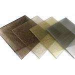 Decorative Metal Fabric Laminated Glass PVB For Hotel Room Dividers for sale