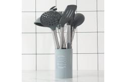 China 9 Pieces SS Handle Silicone Non Stick Utensils Set Lead Free supplier
