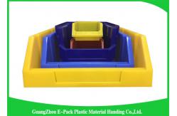China Shelf Wall Mounted Industrial Plastic Storage Boxes , Heavy Duty Plastic Stackable Bins supplier