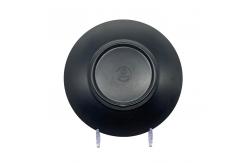 China Matte Black Round Plate Tasteless Melamine Plate Set Dinnerware supplier