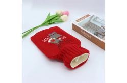 China Warm Hand Rectangle Rubber Hot Water Bag 17*16*3 Cm supplier