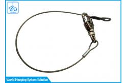 China Steel 1.5mm Eye Loop Wire Rope Siling Wire Rope Lanyard With Carabiner supplier