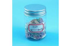 China Peanut 170 Ml Plastic Screw Jars With Aluminum Sliver Cap supplier