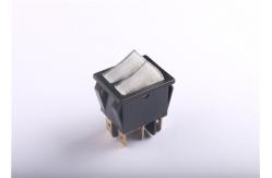 China Anti Tip Dual Rocker Switch 16A AC250V DC125V Boat Shaped Long Electrical Life supplier