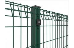 China Roll Top Welded Wire Mesh Fence Panels Galvanized / Powder Coated Surface supplier