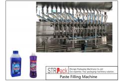 China Linear 1-5L Cleaner Filling And Packaging Machine With Diving Filling Nozzle supplier