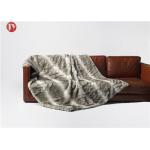 Exotic Faux Chinchilla Throw Blanket , Chinchilla Faux Fur Throw Blanket for sale