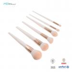 Customized OEM Basic Makeup Brush Set Plastic Handle Synthetic Hair Makeup Brushes