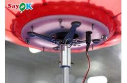 China 0.8m Inflatable Backpack Balloon LED Walking Advertising Ball For Advertising supplier