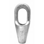 1-1/8 Wire Rope End Stop , Closed Spelter Socket for sale