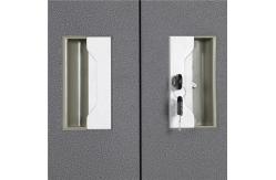 China Easy Assemble Home 0.6mm Cam Key Security Grey Steel Wardrobe supplier