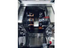 China High Precision Horizontal Dual Spindle Dual Turret Lathe 0-4000rpm Spindle Speed supplier