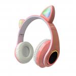 Colorful Foldable Bluetooth LED Cat Ear Headset For Younger for sale