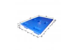 China HDPE Heavy Duty Plastic Pallet Blue Single Side 4 Way Plastic Pallet supplier