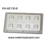 IP65 8 Keys Industrial Rear Panel Mount Number Keypads Stainless Steel for sale